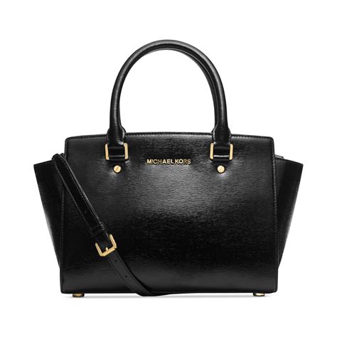 michael kors selma medium black